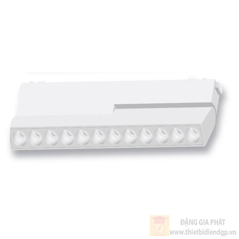 Đèn Led nam châm gấp mắt GS Lighting hệ ray 2 in 1 vỏ trắng