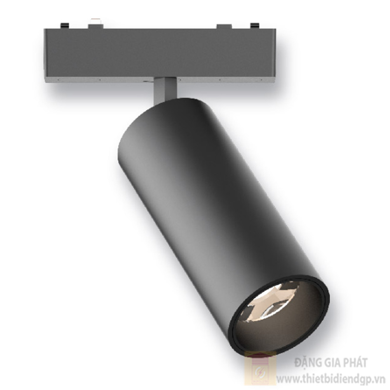 Đèn Led nam châm Spotlight GS Lighting hệ ray 2 in 1 vỏ đen