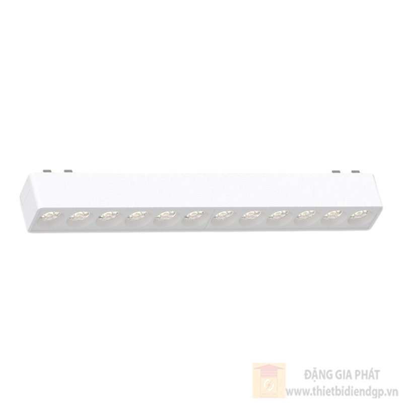 Đèn Led nam châm tiêu điểm GS Lighting hệ ray 2 in 1 vỏ trắng