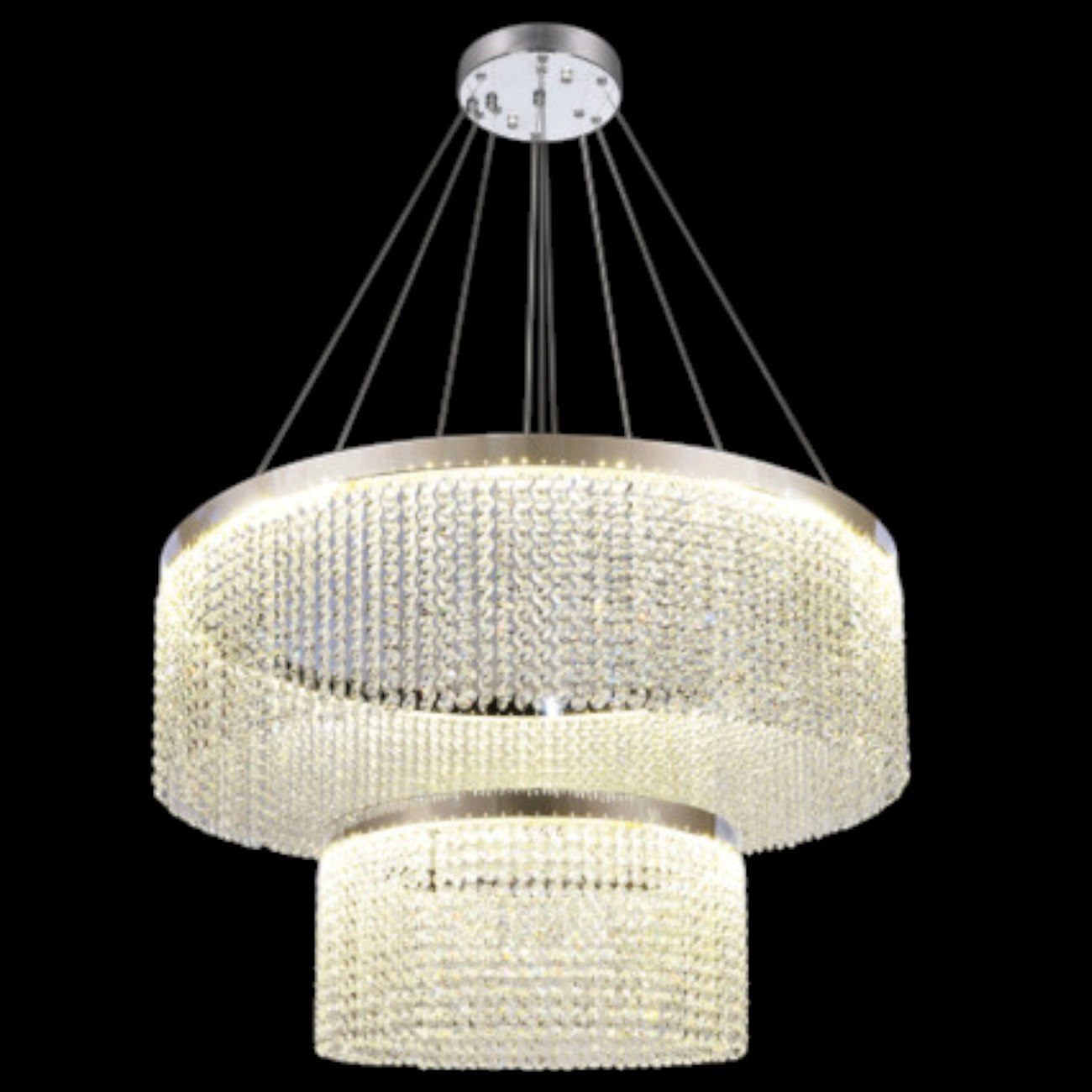 Đèn chùm pha lê Andora Ø800*H500+1400 - LED 3000K