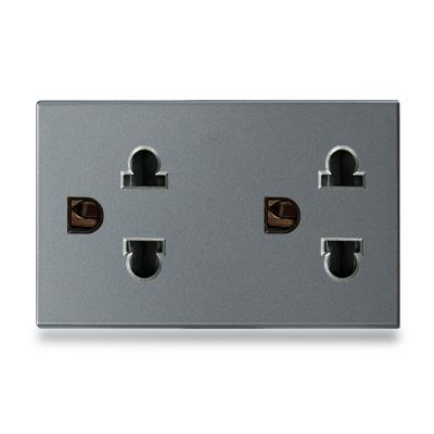 Hạt ổ cắm đôi 3 chấu size L Grimma G8 series, G8SK333