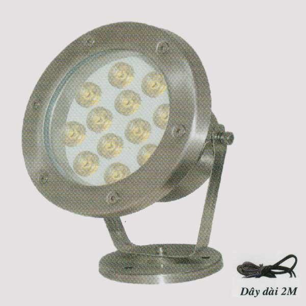 Đèn led âm nước HB 18W màu vàng