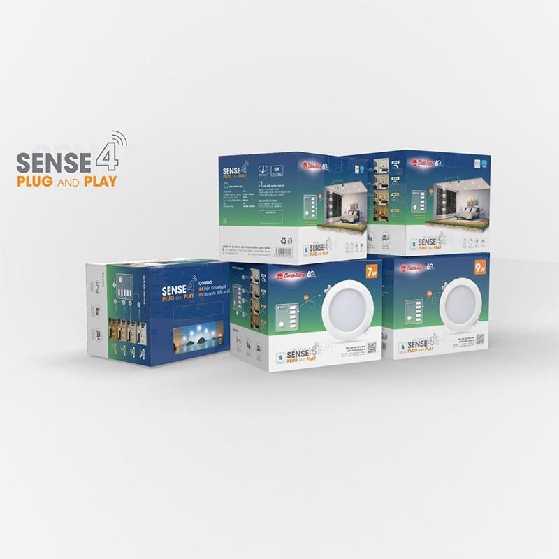 Bộ combo Downlight sense 4