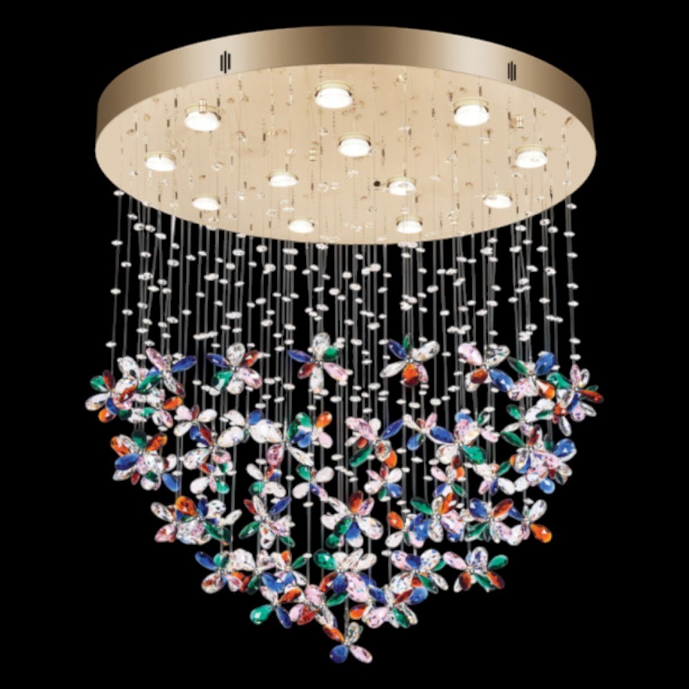 Đèn chùm pha lê Andora Ø800*H750 - LED 3000K - Pha Lê K9