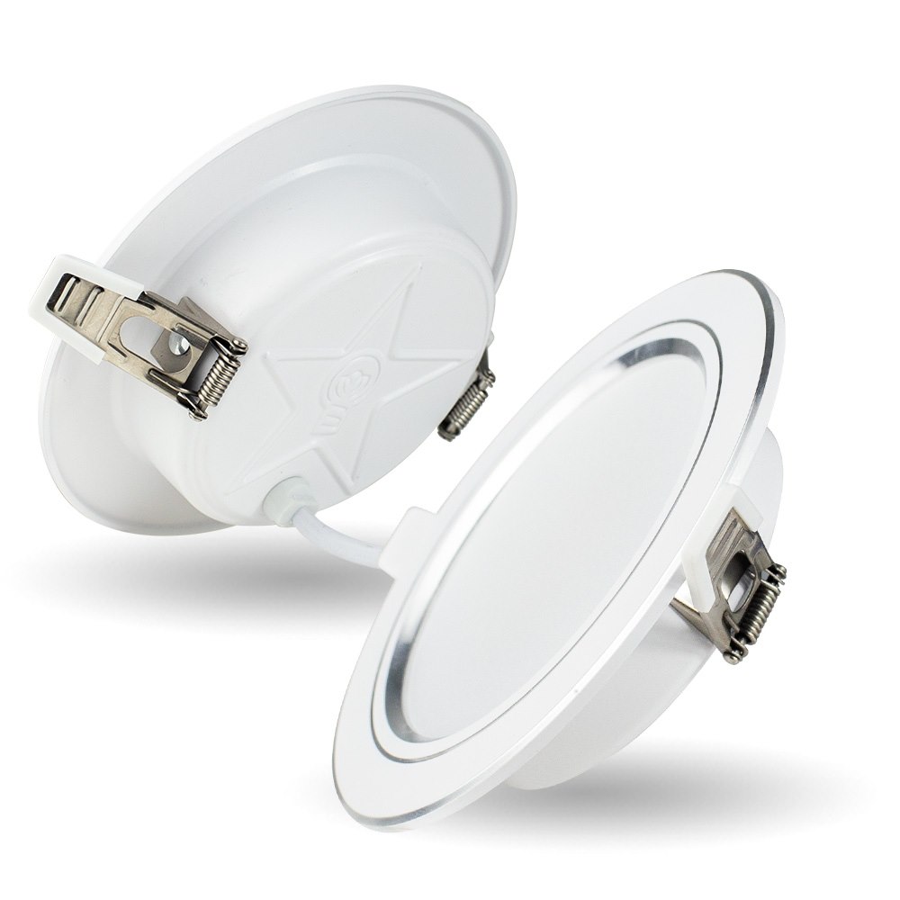 Đèn led âm trần kingeco EC-DDSS Series 9W viền BẠC