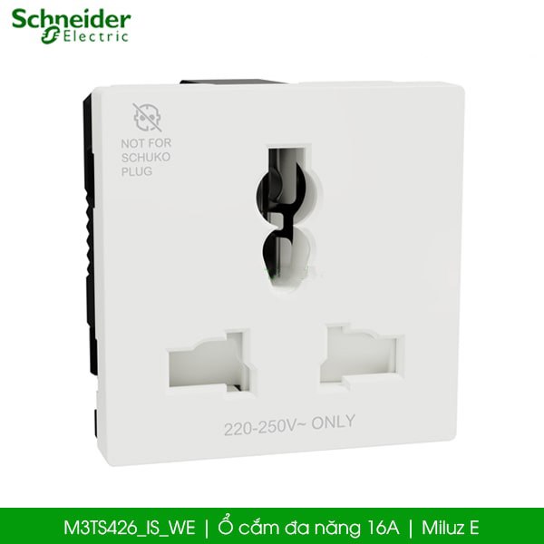 Ổ cắm đa năng 16A Miluz E Schneider M3TS426_IS_WE