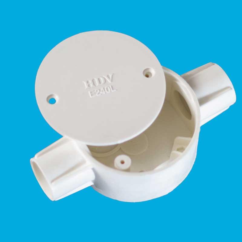 Hộp Nối 2 Ngã Thẳng Ø16-Ø32 + nắp
