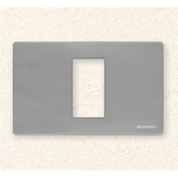 Mặt che 1 lỗ Roman GA01N-GS màu Grey Sần