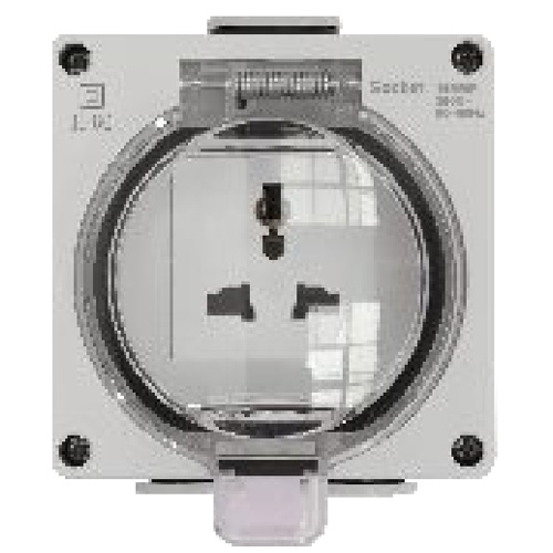 Ổ cắm đa năng chống thấ IP66 U Duhal màu trắng