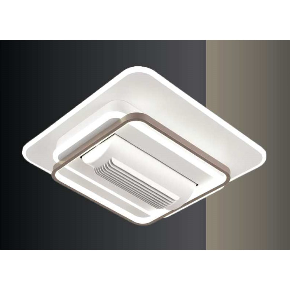 Đèn quạt trần Veronia ĐQ-60001A Ø500*H150
