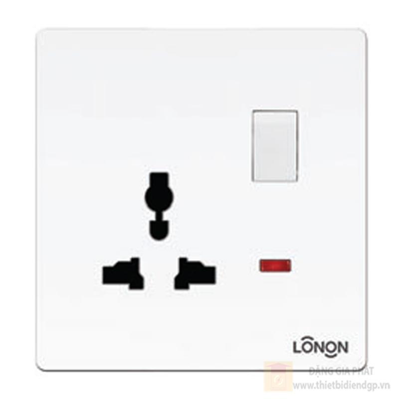 Ổ cắm đa năng kèm công tắc có đèn 16A 250V