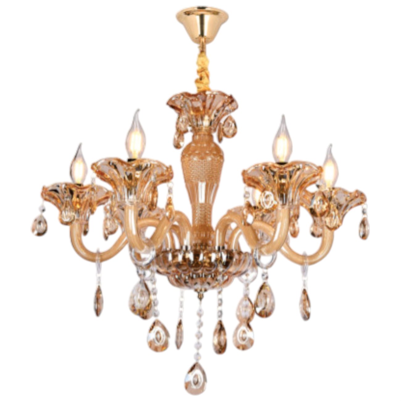 Đèn chùm pha lê Andora Ø620*H550+400-E14*6