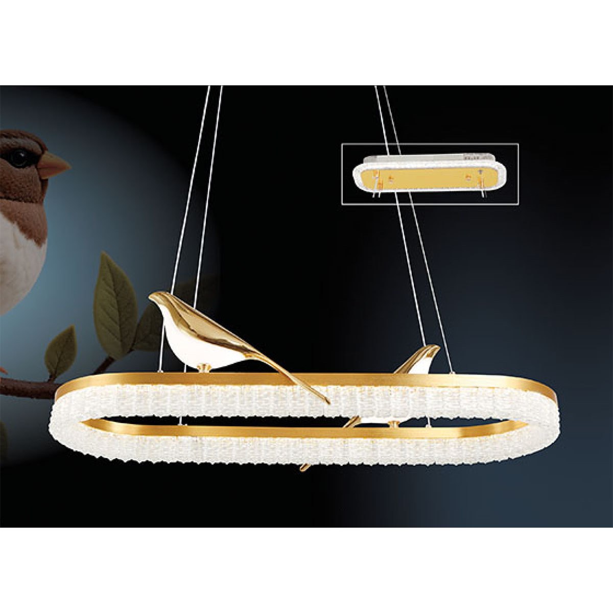Đèn thả SANO T 10230/3 Ø350*L750*H1200