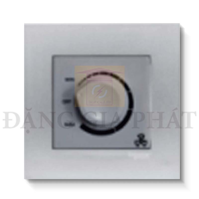 Bộ công tắc điều khiển tốc độ quạt màu xám bạc