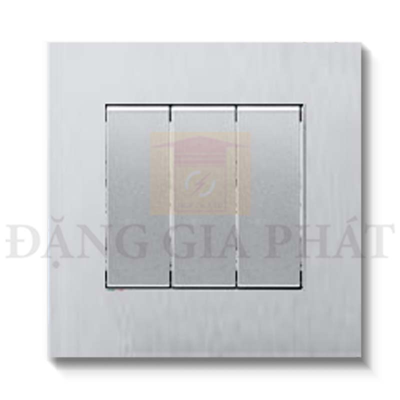 Bộ công tắc ba 1 chiều 16AX màu xám