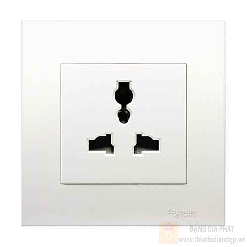 Ổ cắm đơn 3 chấu đa năng 13A màu trắng
