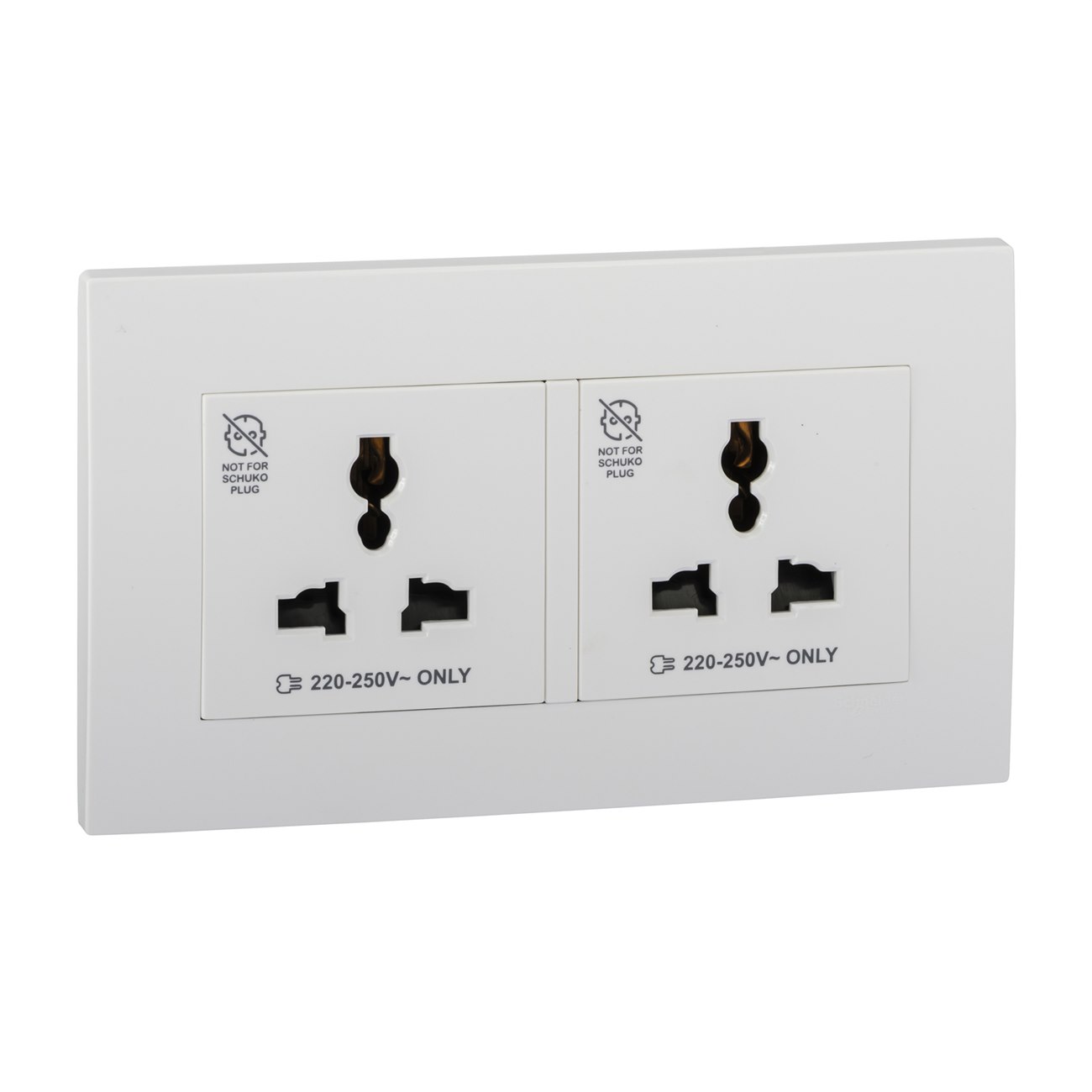 Ổ cắm đôi 3 chấu chuẩn Anh 13A