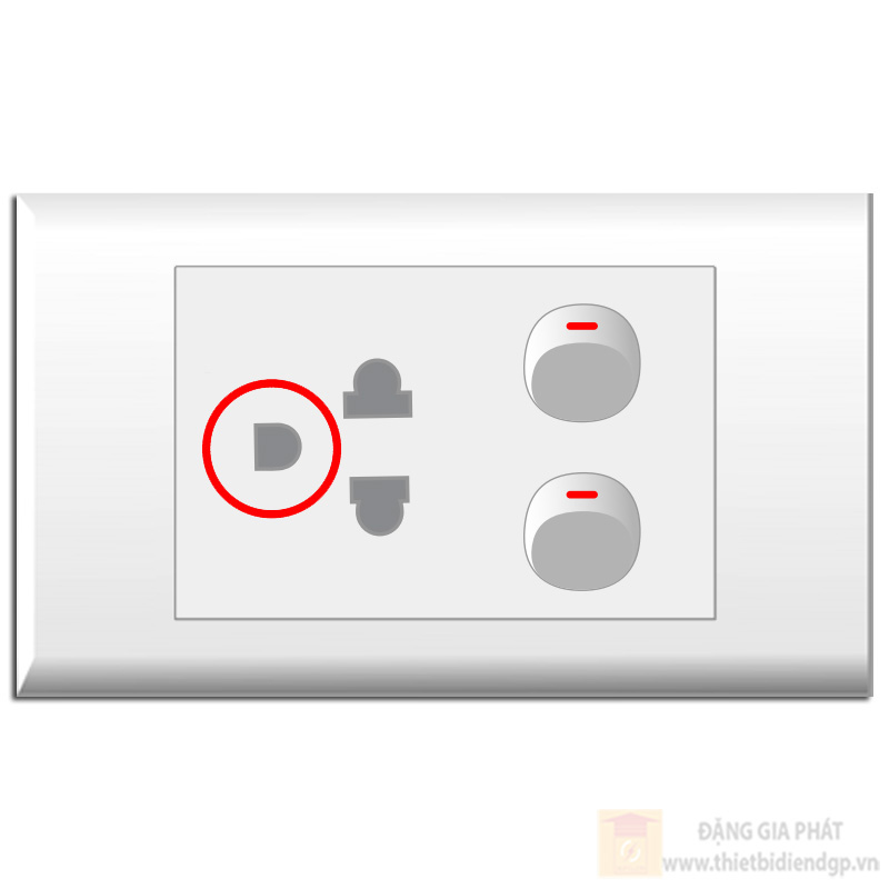 Bộ 2 Công tắc 1 chiều + 1 ổ cắm đơn 2 chấu (E18U2XN; E1812M x 2) Có lỗ cắm chân tiếp địa LIOA