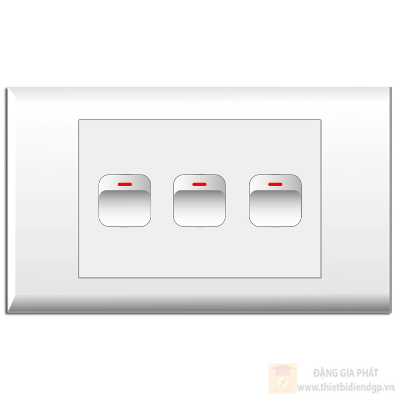 Bộ 3 Công tắc 1 chiều (E18S3X; E18S12M x3) LIOA