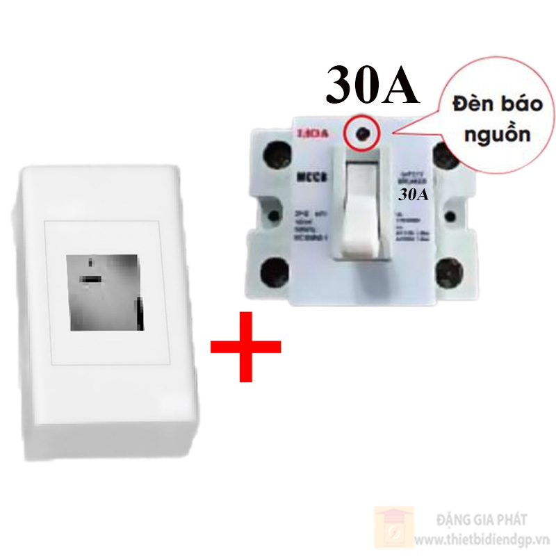 Bộ 1 MCCB 30A lắp nổi (SEMCCBH; MCCB2P1E-DN/30A) LIOA dòng E18/E18S