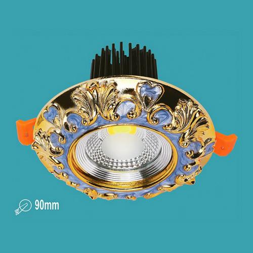 Đèn downlight âm trần cao cấp led 10W, Ø110*H70mm, khoét lỗ Ø75mm > Ø90mm