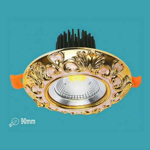 Đèn downlight âm trần cao cấp led 10W, Ø110*H70mm, khoét lỗ Ø75mm > Ø90mm