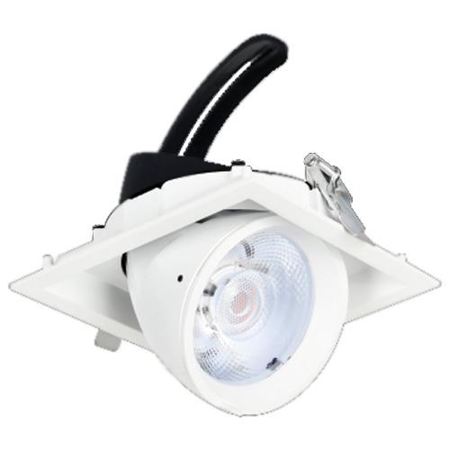 Đèn âm trần vuông chiếu điểm Ø112*H95 - COB 12W, Khoét Lỗ Ø95