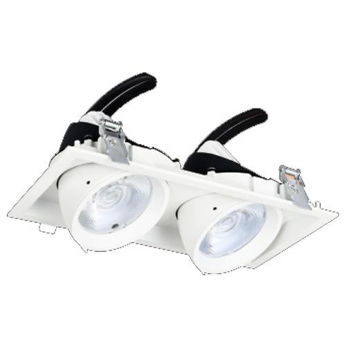 Đèn âm trần vuông chiếu điểm L210*W112*H95 - COB 12W*2, Khoét Lỗ L190*W95