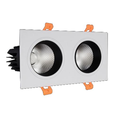 Đèn âm trần vuông chiếu điểm Ø120*H100 - COB 14W, Khoét Lỗ Ø90
