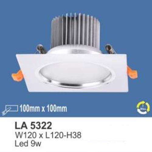 Đèn âm trần led 9W - L120*W120*H38