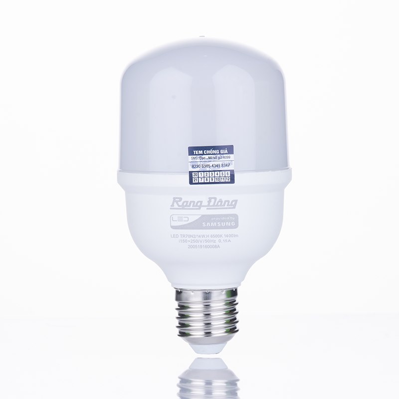 Bóng đèn buld trụ Rạng Đông LED TR70N2/14W
