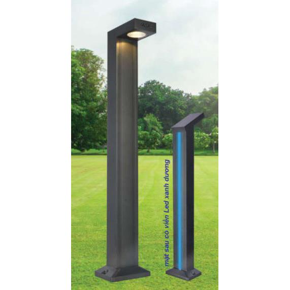 Đèn trụ ngoài trời Led 10W+1W, Ánh Sáng Vàng