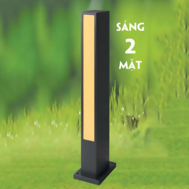 Đèn trụ ngoài trời Led 48W, Ánh Sáng Vàng