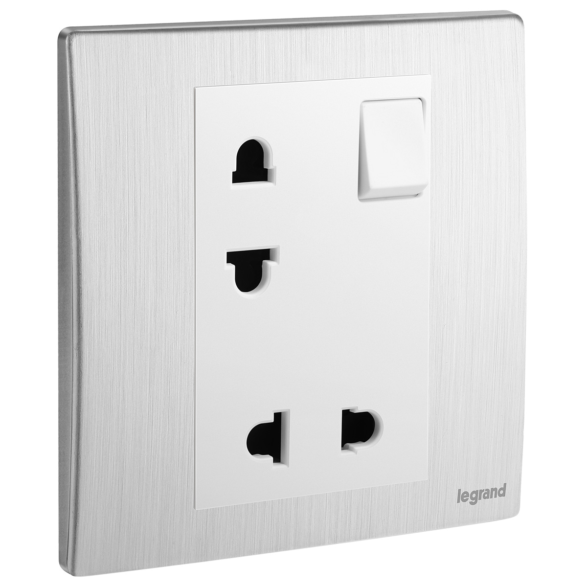 Bộ ổ cắm đôi 2 chấu 16A có công tắc