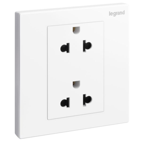 Bộ ổ cắm đôi 3 chấu Galion 282436