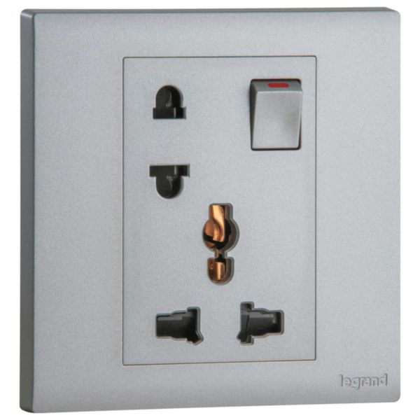 Ổ cắm đơn có công tắc MEC32053SL