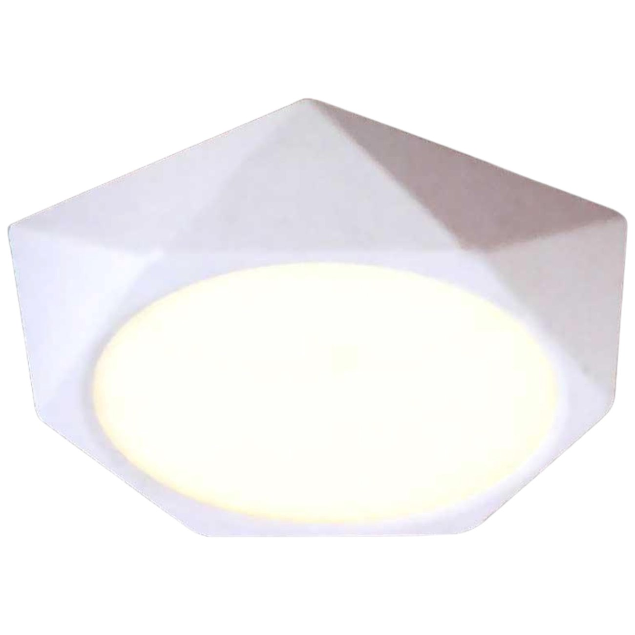 Đèn ốp nổi hợp kim nhôm cao cấp hufa vỏ màu trắng lục giác, 3 chế độ