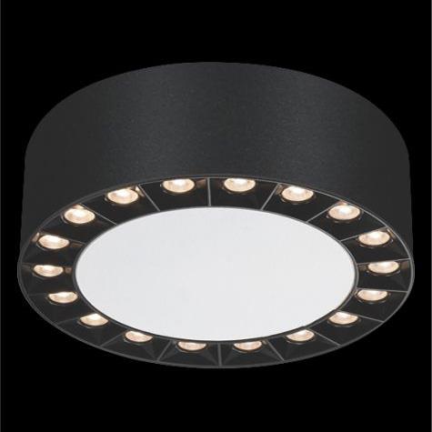 Đèn Lon ốp nổi Ø202 x H70- 4000K + 6000K - 36W Osram 45° vỏ đen