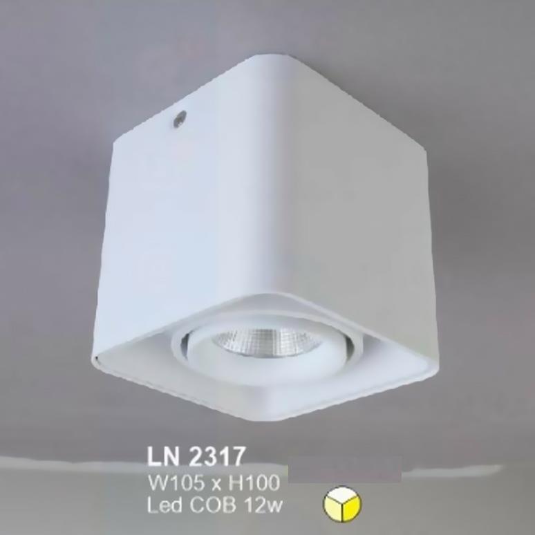 Đèn lon led cao cấp W105 x H100 vỏ trắng