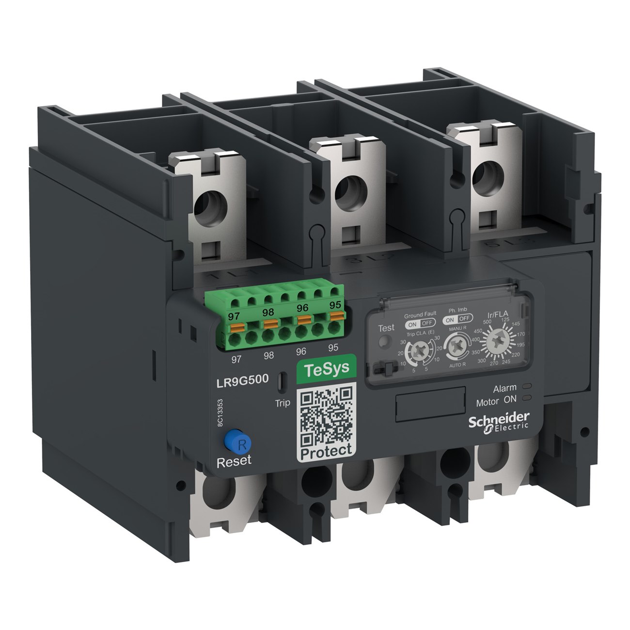 Relay nhiệt điện tử SchneiderTeSys Giga,125-500 A,class 5E-30E