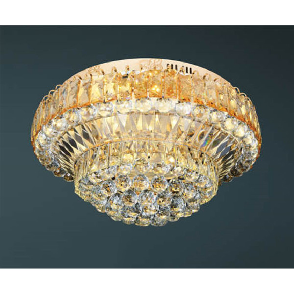 Đèn mâm pha lê Andora Ø600 x H330 - LED 3 CĐ + Remote