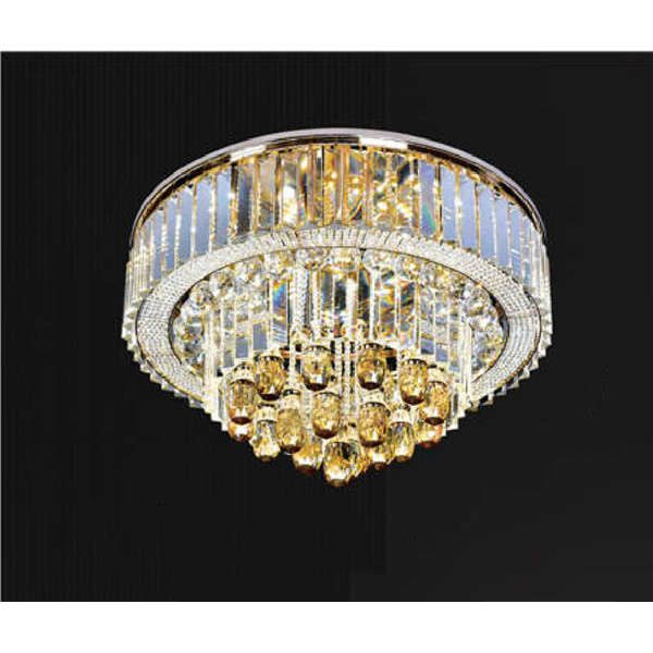 Đèn mâm pha lê Andora Ø600 x H300 - LED 3 CĐ + Remote