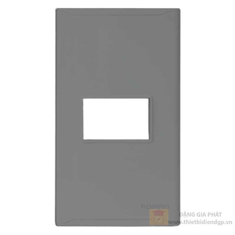 Mặt che 1 lỗ sơn màu ghi xám M3601-G