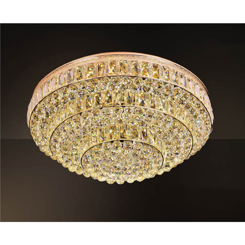 Đèn mâm pha lê Andora Ø950 x H330 - LED 3 CĐ + Remote