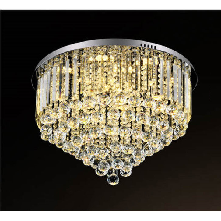 Đèn mâm pha lê Andora Ø600 x H400 - Led 3 CĐ + Remote