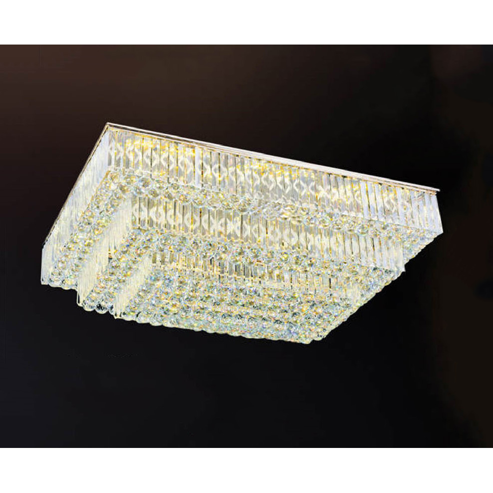 Đèn mâm pha lê Andora L1050 x 750 xH460-LED 3 CĐ + Remote