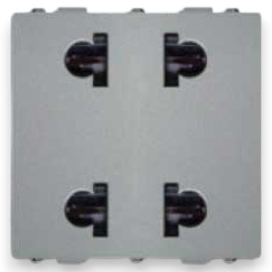 Ổ cắm đôi 2 chấu Roman M68122N