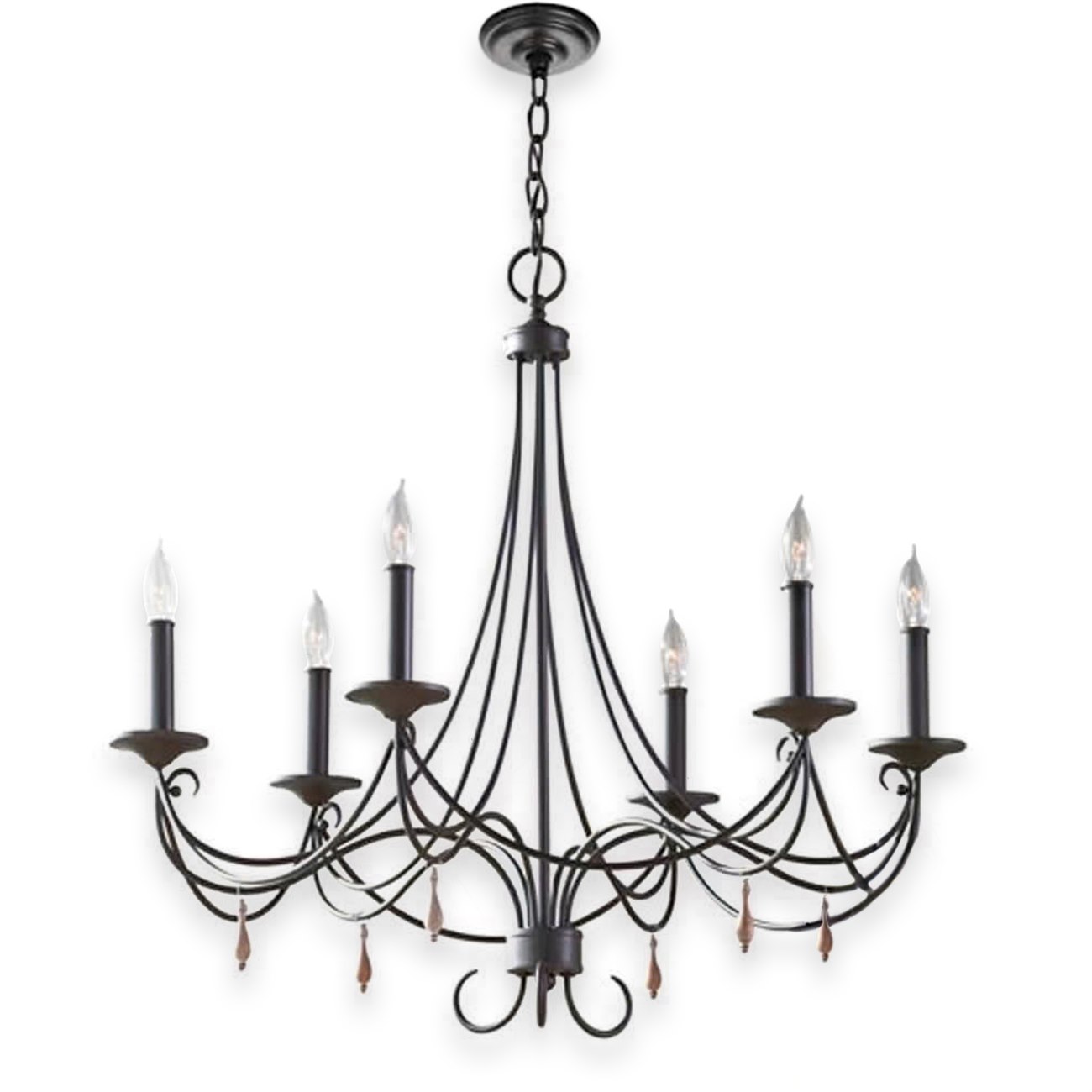 Đèn chùm nến 355 decor Ø750*H650 - E14*6