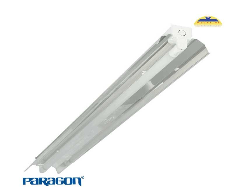 Máng đèn công nghiệp vòm lục giác 1 bóng x 0.6m (Vòm bằng nhôm phản quang)