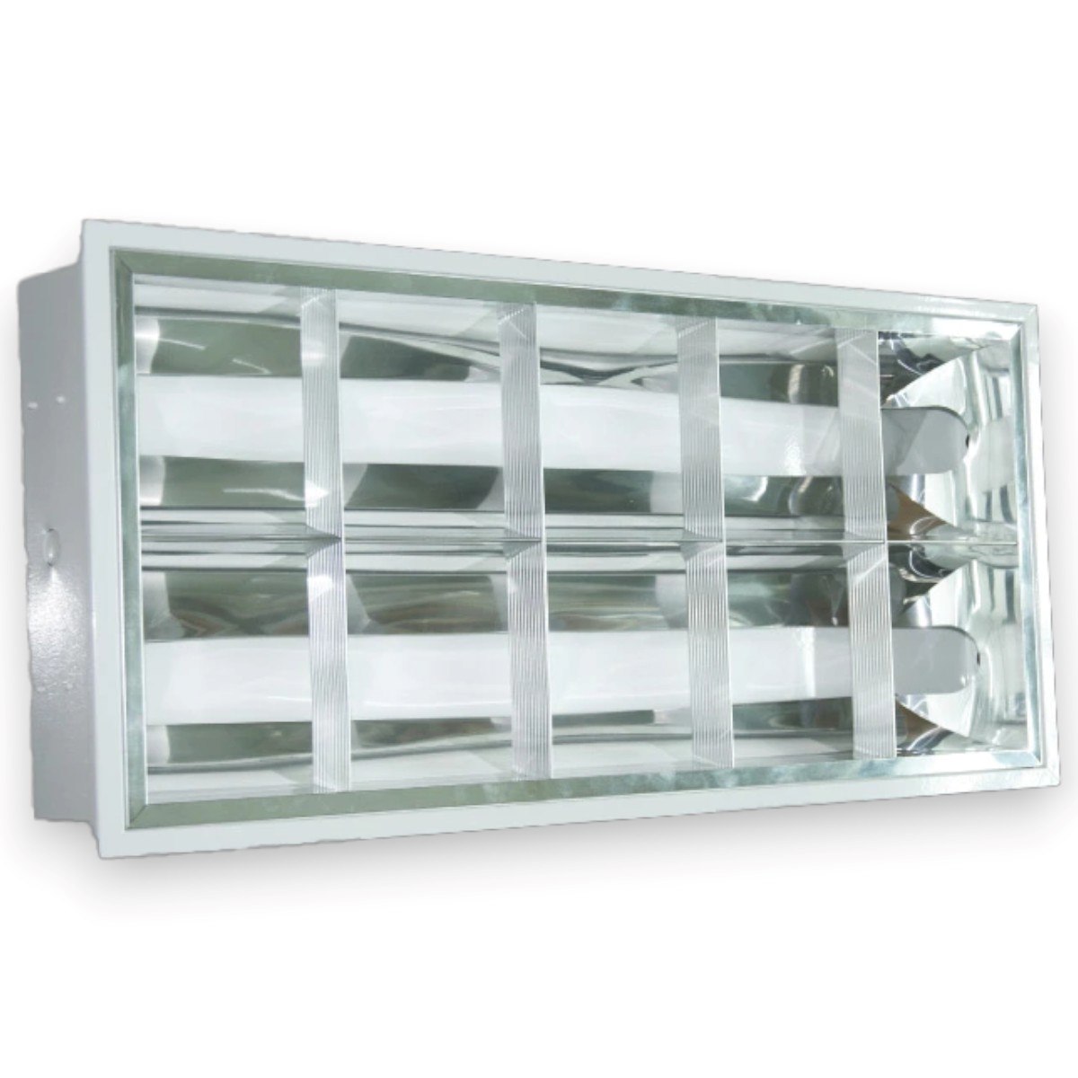 Máng đèn xương cá âm trần mpe 2 bóng ( Không bao gồm bóng và tăng phô )